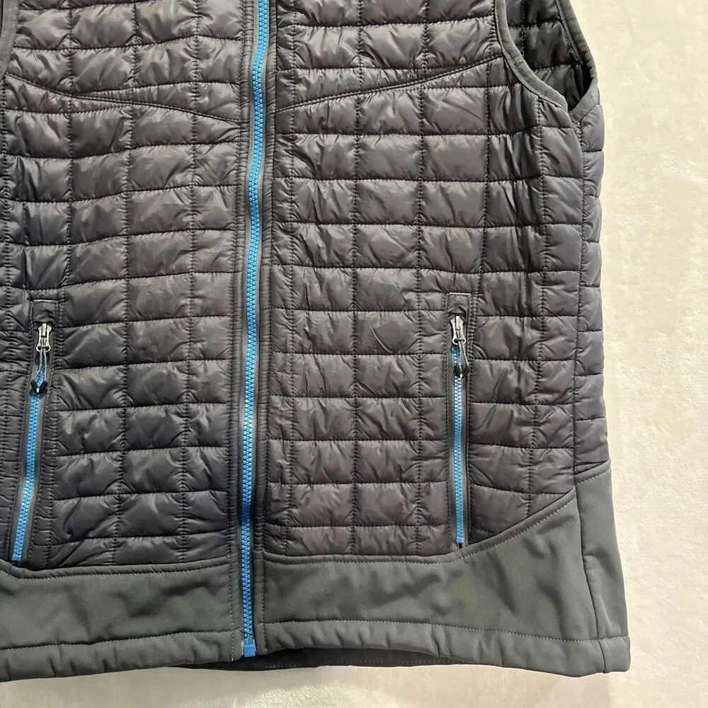 Little Donkey Andy Men's Size Small Sleeveless Quilted Puffer Vest Full Zip Grey
